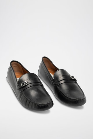 Mocassins en cuir - Noir