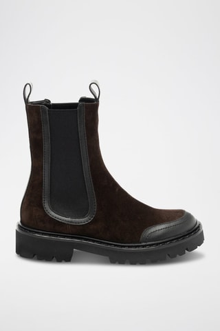 Bottines Chelsea en cuir - Marron foncé
