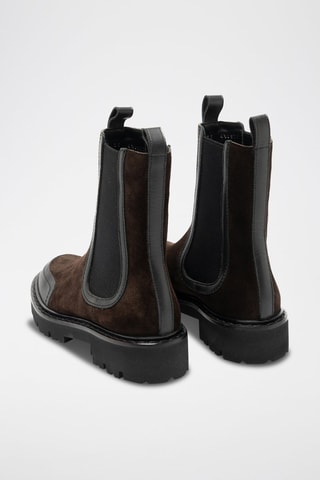 Bottines Chelsea en cuir - Marron foncé