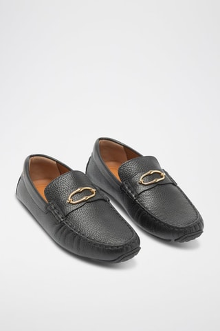 Mocassins en cuir - Noir