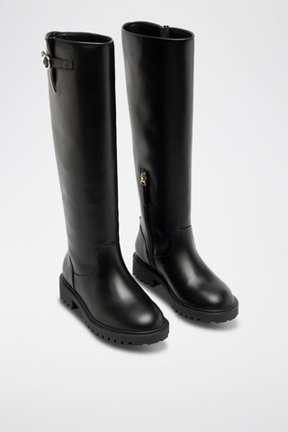 Bottes en cuir - Noir