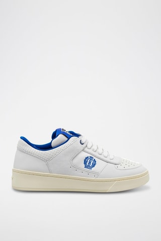 Sneakers en cuir - Blanc et bleu