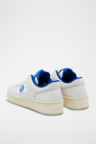 Sneakers en cuir - Blanc et bleu