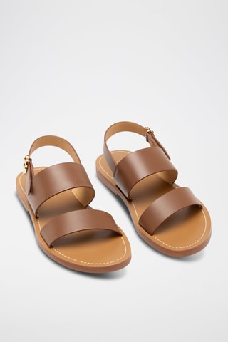 Sandales en cuir - Marron