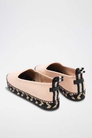 Espadrilles en cuir d’agneau - Beige