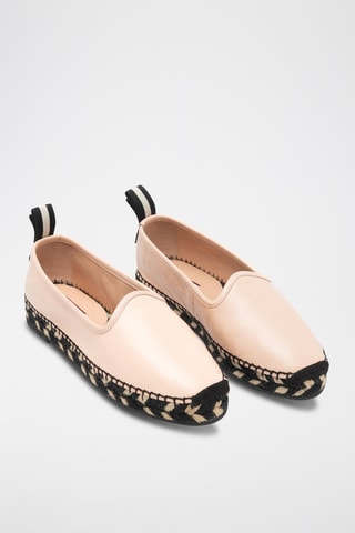 Espadrilles en cuir d’agneau - Beige