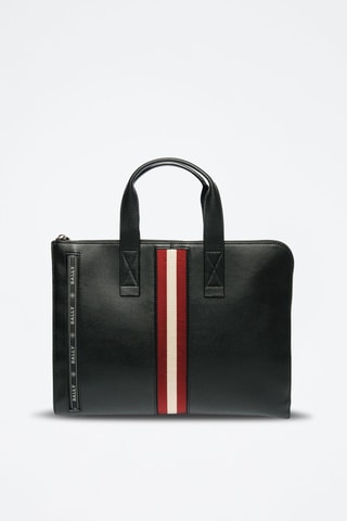 Porte-documents en cuir - Noir