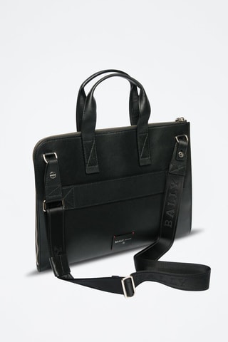 Porte-documents en cuir - Noir