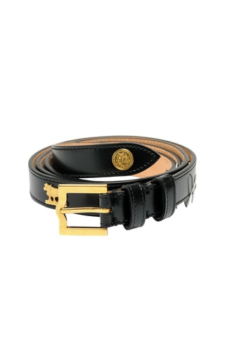Ceinture en cuir de veau - Noir