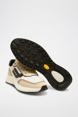 Baskets en cuir de veau nubuck - Blanc