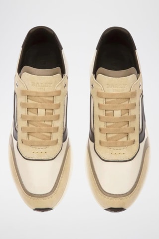 Baskets en cuir de veau nubuck - Blanc