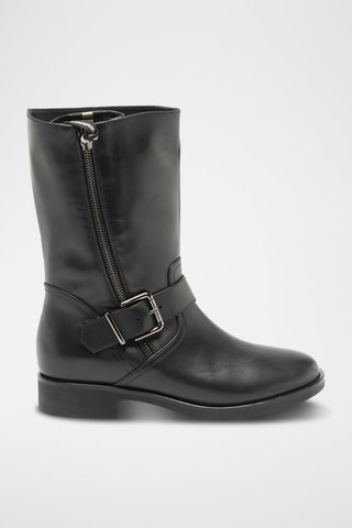 Bottines en cuir de veau - Noir