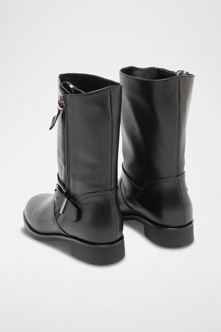 Bottines en cuir de veau - Noir