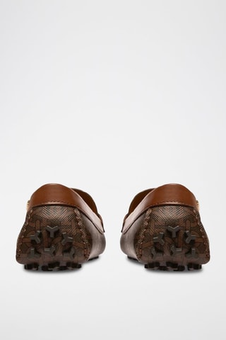 Mocassins en cuir de veau - Marron foncé