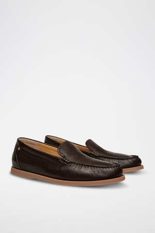 Mocassins en cuir de veau - Marron foncé