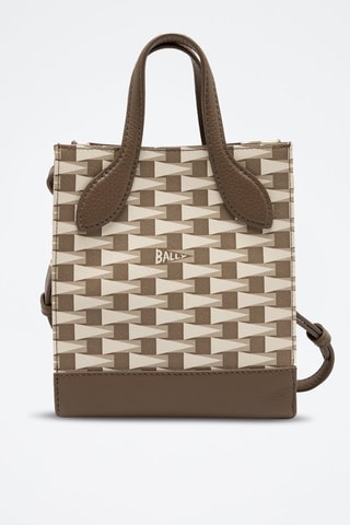 Sac à main en cuir - Marron et beige