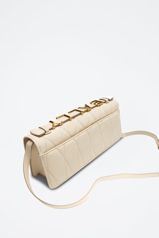 Sac bandoulière en cuir - Beige