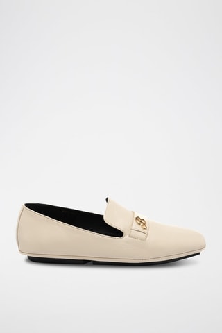 Mocassins en cuir de mouton - Beige