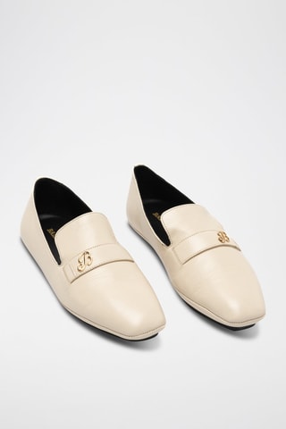 Mocassins en cuir de mouton - Beige