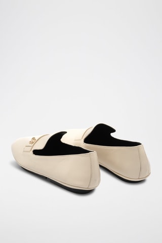 Mocassins en cuir de mouton - Beige