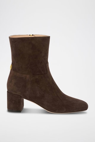 Bottines en cuir de chèvre - Marron foncé