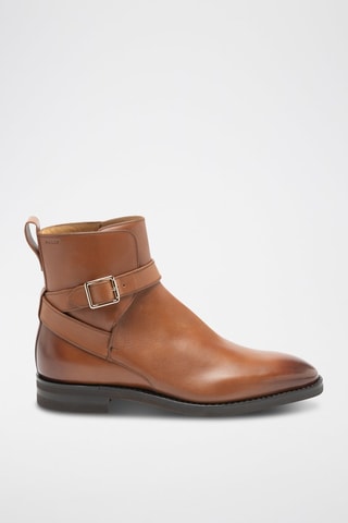 Boots en cuir de veau - Marron