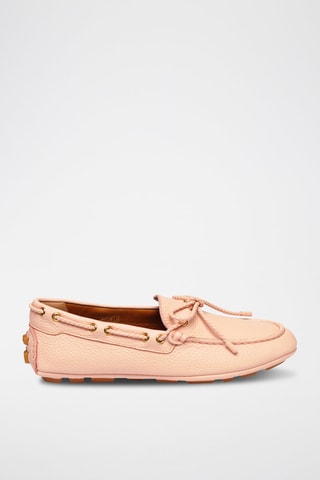 Chaussures bateau en cuir - Bleu