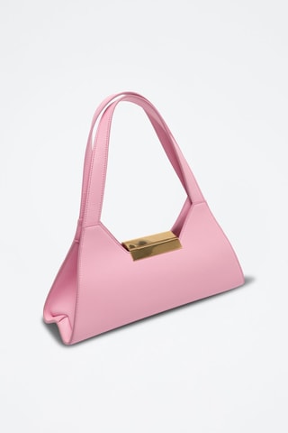 Sac porté épaule en cuir - Rose
