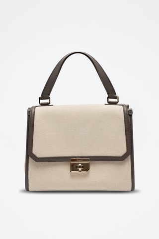 Sac à main en cuir - Beige