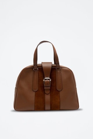 Sac porté épaule en cuir - Marron