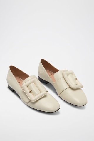 Mocassins en cuir de chèvre - Beige