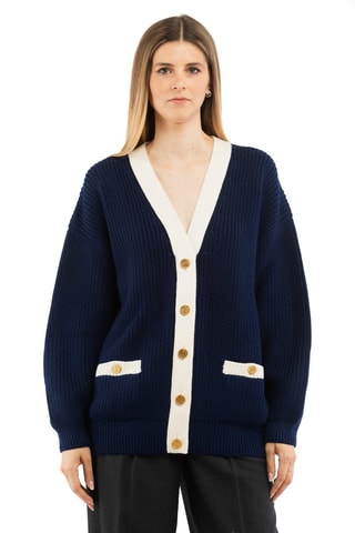 Gilet en laine - Bleu marine