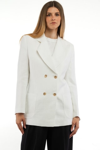 Veste en lin - Blanc