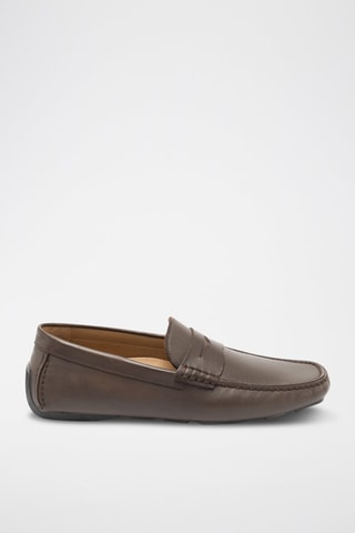 Mocassins en cuir de veau - Marron
