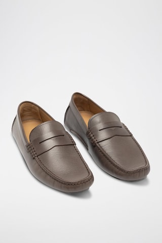 Mocassins en cuir de veau - Marron