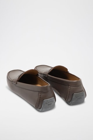 Mocassins en cuir de veau - Marron