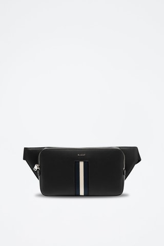 Sac banane en croûte de cuir - Noir