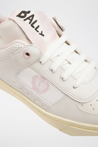 Sneakers en cuir - Beige, blanc et rose