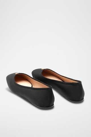 Ballerines en soie - Noir
