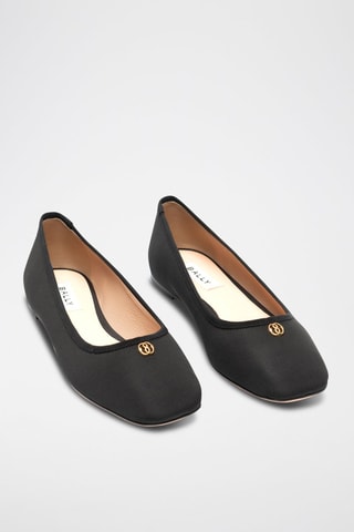 Ballerines en soie - Noir