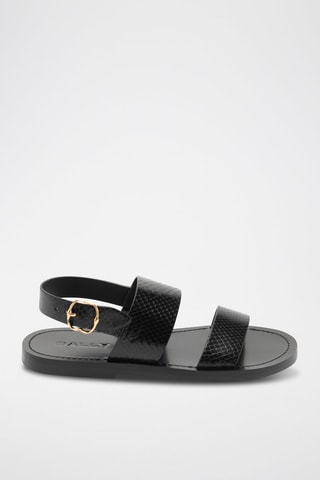 Sandales en cuir de chèvre - Noir