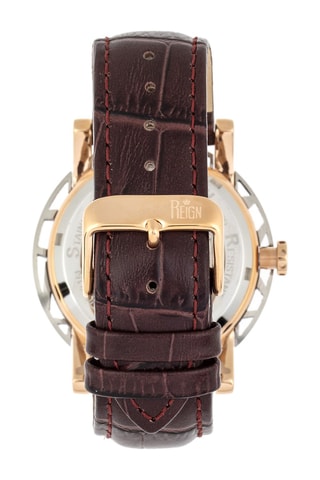 Orologio automatico in pelle - Marrone e dorato