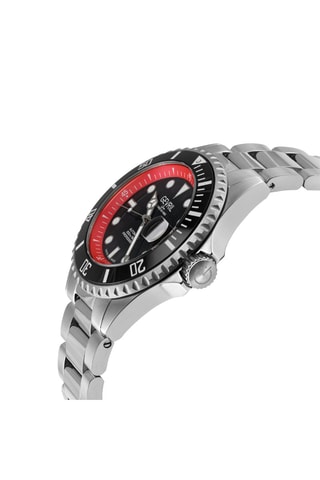 Orologio automatico in acciaio Sellita SW200 - Tachimetro - Argentato e nero