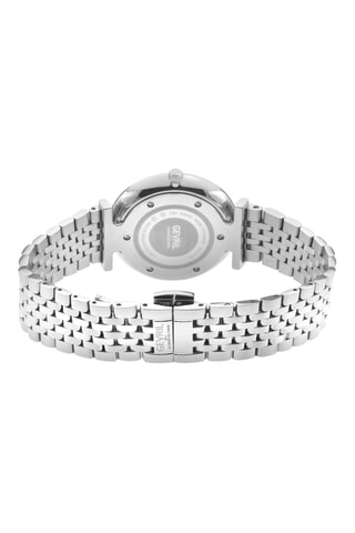 Orologio al quarzo in acciaio - Argentato e bianco