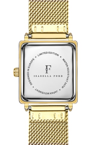 Orologio al quarzo in acciaio Mireille - Dorato