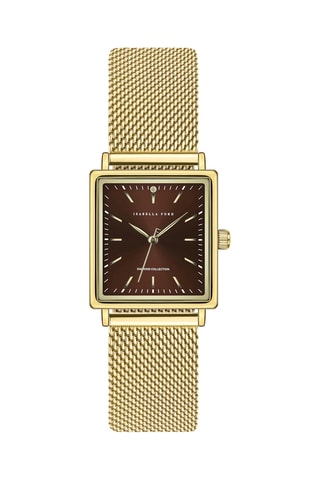 Orologio al quarzo in acciaio Isadora - Dorato