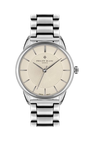 Orologio al quarzo in acciaio - Argentato
