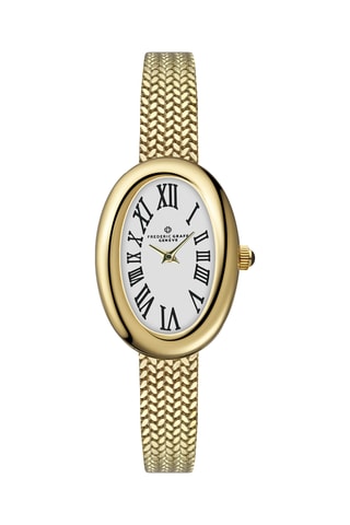 Orologio al quarzo in acciaio - Dorato e bianco