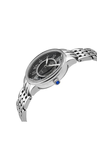 Orologio al quarzo in acciaio, madreperla e diamanti Astor II