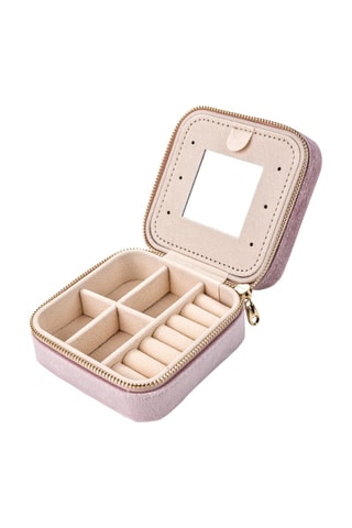 Portagioie in velluto London - Rosa - Somm